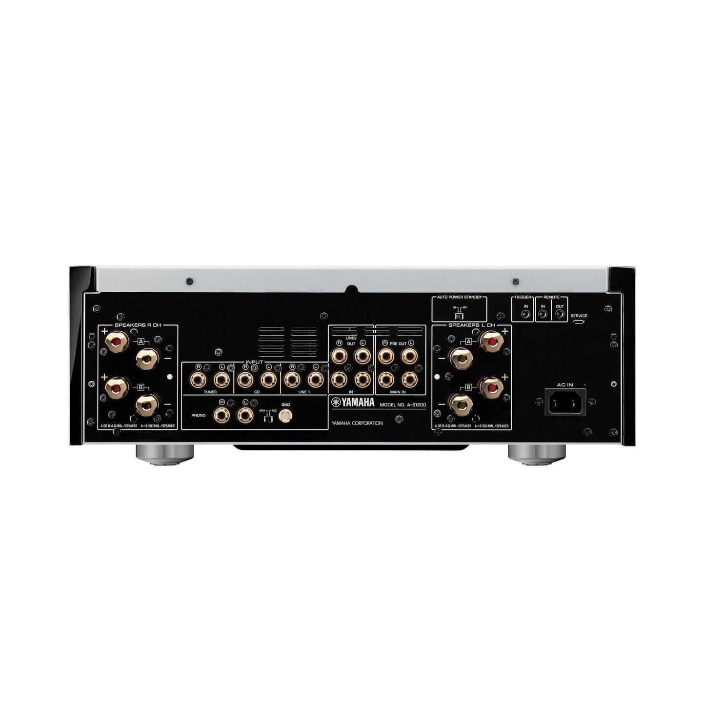 Stereo Silver / Black Klipsch Heresy IV + Yamaha A-S1200 Black Friday Package